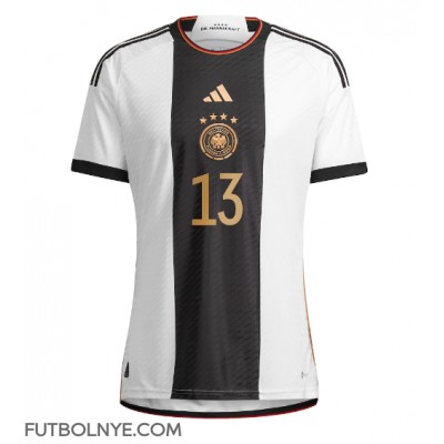 Camiseta Alemania Thomas Muller #13 Primera Equipación Mundial 2022 manga corta
